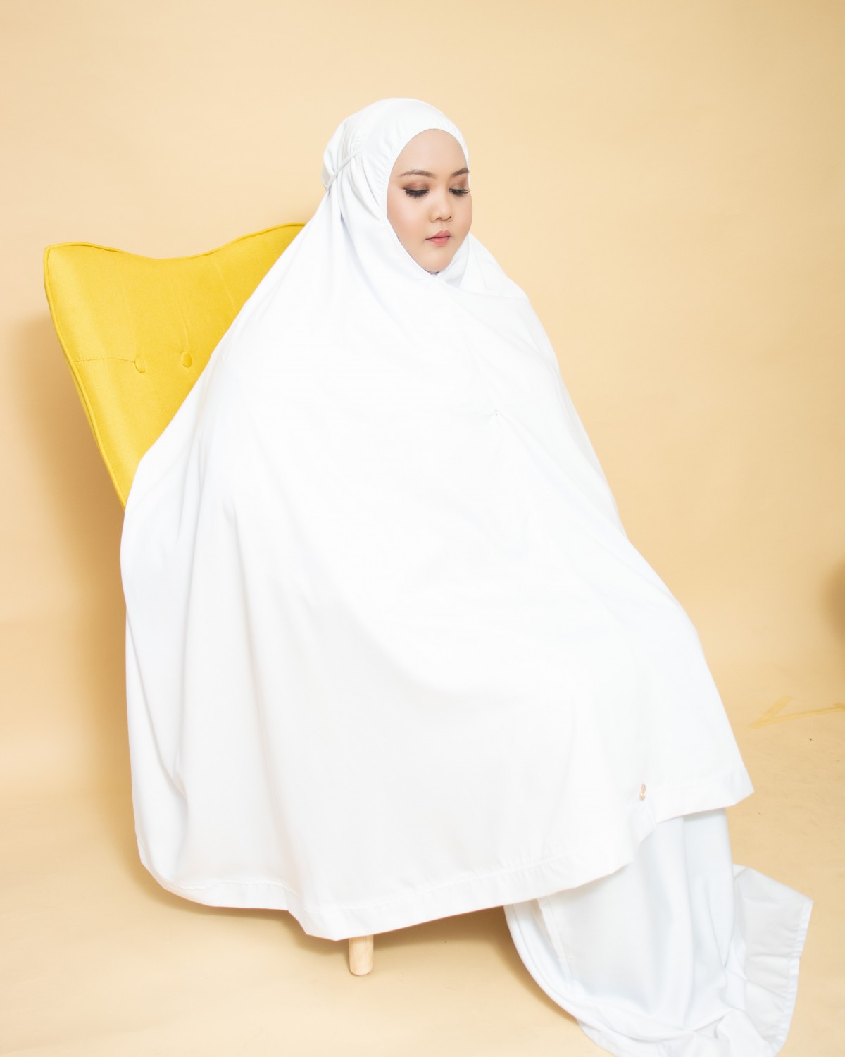 Telekung Nur Aisyah (White)